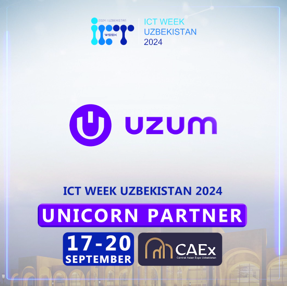 Uzum ICT WEEK Uzbekistan haftaligining Unicorn hamkori!